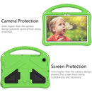 For Samsung Galaxy Tab A8 10.5 2021 X200 / X205 EVA Shockproof Tablet Case with Holder(Green)