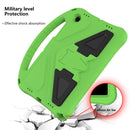 For Samsung Galaxy Tab A8 10.5 2021 X200 / X205 EVA Shockproof Tablet Case with Holder(Green)