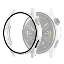 Tempered Glass Film Oil Spray Matte PC Case For Huawei GT3 46mm(White)