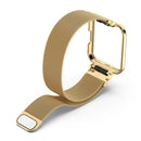 For Xiaomi Redmi Watch 2 Stainless Steel Watch Band with Watch Frame(Gold)