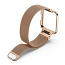 For Xiaomi Redmi Watch 2 Stainless Steel Watch Band with Watch Frame(Rose Gold)
