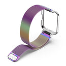 For Xiaomi Redmi Watch 2 Stainless Steel Watch Band with Watch Frame(Colorful + Silver)