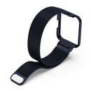 For Xiaomi Redmi Watch 2 Stainless Steel Watch Band with Watch Frame(Blue)