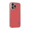 ENKAY Plated Gold Edge TPU Case for iPhone 13 Pro Max(Red)