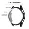 For Huawei Watch GT 3 46mm ENKAY Matte PC Frame + Tempered Glass Protector Case With Scale(Silver)