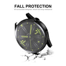 For Huawei Watch GT 3 46mm ENKAY Matte PC Frame + Tempered Glass Protector Case With Scale(Silver)