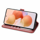 For Xiaomi 12 Solid Color Leather Buckle Phone Case(Red)