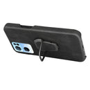 Ring Holder PU Phone Case For OPPO Reno7 Pro 5G(Cyan)