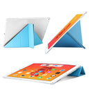 Multi-folding TPU Back Flip Leather Smart Tablet Case for iPad Pro 12.9 inch 2015 / 2017(Sky Blue)