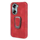 For Honor 60 Ring Holder PU Phone Case(Red)