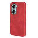 For Honor 60 Ring Holder PU Phone Case(Red)
