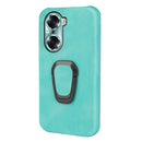 For Honor 60 Ring Holder PU Phone Case(Mint Green)