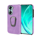 For Honor 60 Ring Holder PU Phone Case(Purple)