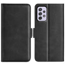 For Samsung Galaxy A73 5G Dual-side Magnetic Buckle Leather Case(Black)
