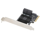 JMB585 Chip Expansion Card PCI-E to 5 Ports SATA3.0 Module Converter Board