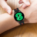 For Samsung Galaxy Watch 42mm Two-Color Silicone Breathable Watch Band(Olive Green + Black)