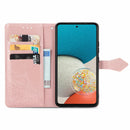 For Samsung Galaxy A53 5G Mandala Flower Embossed Flip Leather Phone Case(Rose Gold)