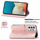 For Samsung Galaxy A53 5G Mandala Flower Embossed Flip Leather Phone Case(Rose Gold)