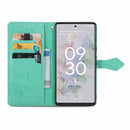 For Google Pixel 6a Mandala Flower Embossed Flip Leather Phone Case(Green)