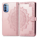 For Motorola Moto G31 Mandala Flower Embossed Flip Leather Phone Case(Rose Gold)