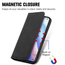 For OPPO Reno7 5G Retro Skin Feel Magnetic Flip Leather Case(Black)