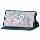 For Google Pixel 6a Retro Skin Feel Magnetic Horizontal Flip Leather Phone Case(Blue)