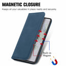 For Google Pixel 6a Retro Skin Feel Magnetic Horizontal Flip Leather Phone Case(Blue)