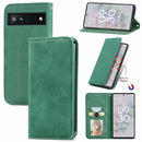 For Google Pixel 6a Retro Skin Feel Magnetic Horizontal Flip Leather Phone Case(Green)