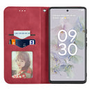 For Google Pixel 6a Retro Skin Feel Magnetic Horizontal Flip Leather Phone Case(Red)