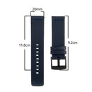 For Samsung Gear S2 Classic Leather Watch Band(Black)