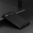 For Google Pixel 6A MOFI Gentleness Brushed Carbon Fiber Soft TPU Case(Black)