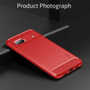 For Google Pixel 6A MOFI Gentleness Brushed Carbon Fiber Soft TPU Case(Red)