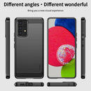 For Samsung Galaxy A53 5G MOFI Gentleness Brushed Carbon Fiber Soft TPU Case(Black)