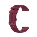 For Garmin Forerunner 55 Small Lattice Silicone Watch Band(Burgundy)