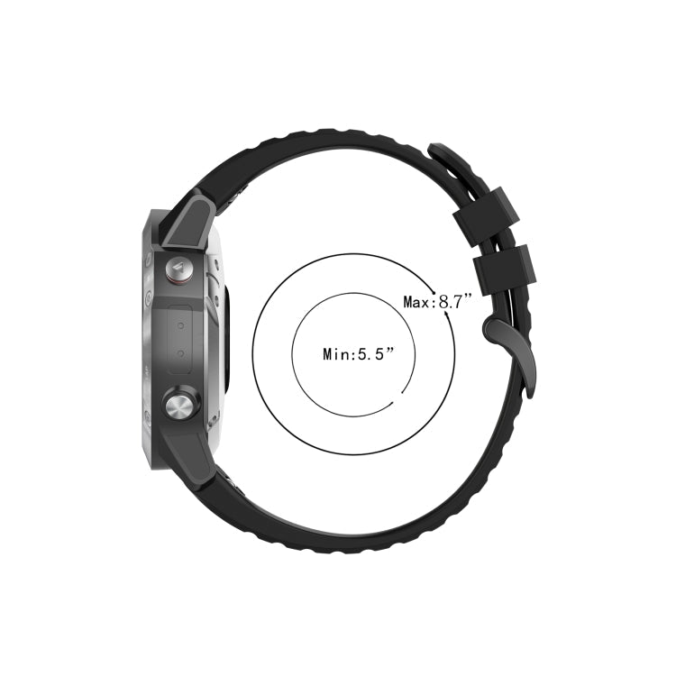 For Garmin Forerunner 935 Silicone Watch Band(Black)