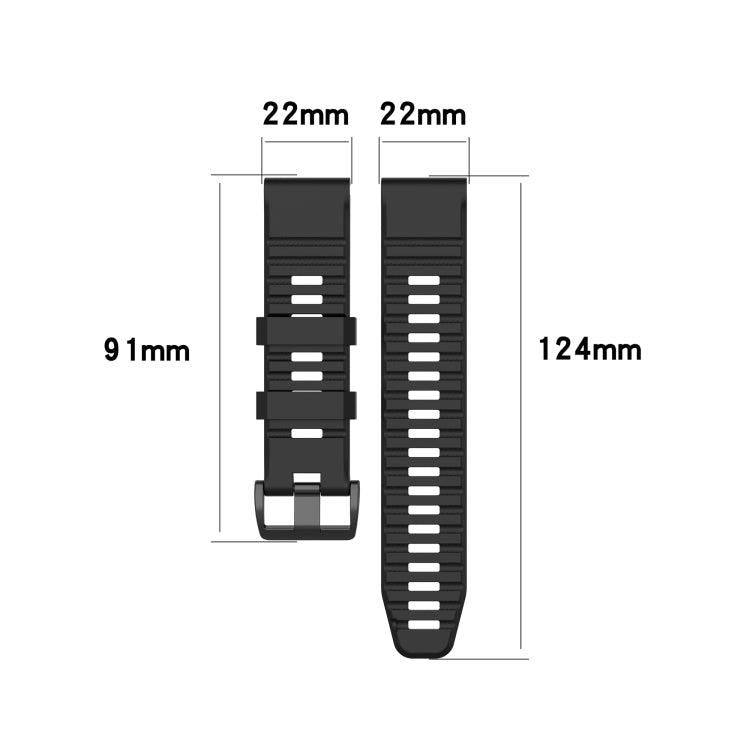 For Garmin Forerunner 935 Silicone Watch Band(Black)