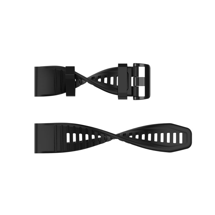 For Garmin Fenix 6X 26mm Silicone Watch Band(Light blue)