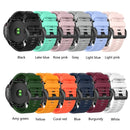 For Garmin Fenix 6X Pro 26mm Silicone Watch Band(Lake blue)