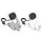 For Garmin Fenix 6X Rotatable Magnetic Metal Charging Base(Gray)