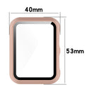 For Huawei Watch D Shockproof PC Protective Case With Tempered Glass Film(Black)