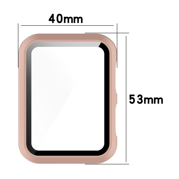 For Huawei Watch D Shockproof PC Protective Case With Tempered Glass Film(Black)