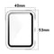 For Huawei Watch D Shockproof PC Protective Case With Tempered Glass Film(Black)