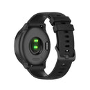 For Huawei Watch GT 2 46mm 22mm Checkered Silicone Watch Band(Black)