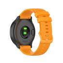 For Huawei Watch GT 2 46mm 22mm Checkered Silicone Watch Band(Yellow)