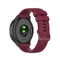 For Huawei Watch GT 2 46mm 22mm Checkered Silicone Watch Band(Wine Red)