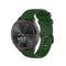For Huawei Watch GT 2 46mm 22mm Checkered Silicone Watch Band(Amy Green)