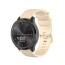 For Huawei Watch GT 2 46mm 22mm Checkered Silicone Watch Band(Beige)