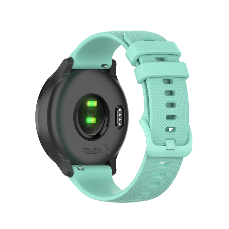 For Huawei Watch GT 2 46mm 22mm Checkered Silicone Watch Band(Water Duck)