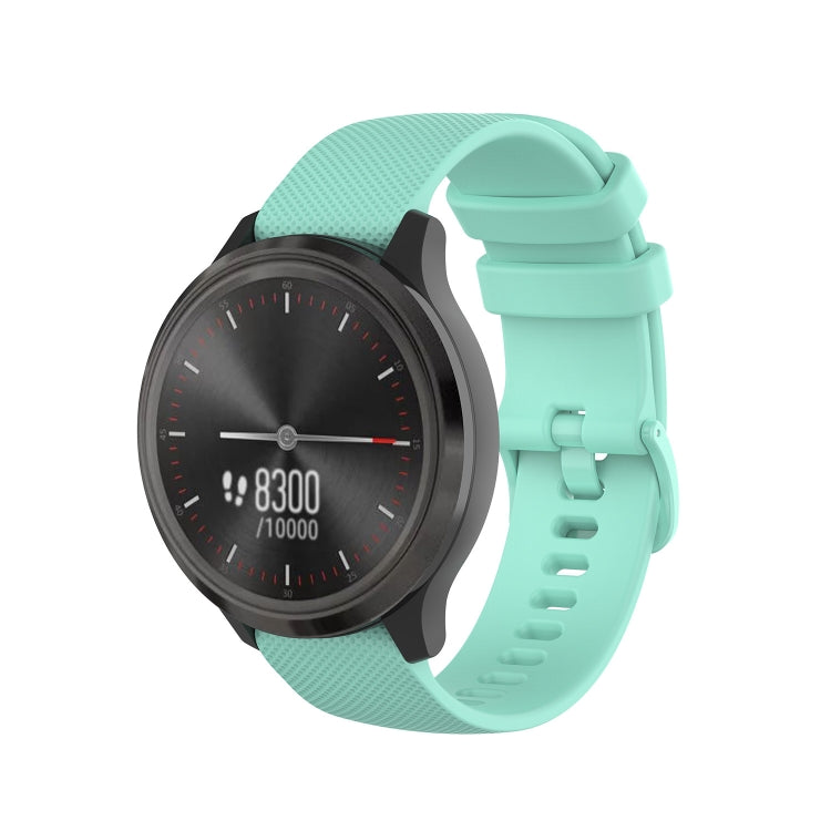 For Huawei Watch GT 2 46mm 22mm Checkered Silicone Watch Band(Water Duck)
