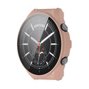 For Xiaomi Watch S1 PC + Toughened Film Fully Enclosed Protective Case(Pink)